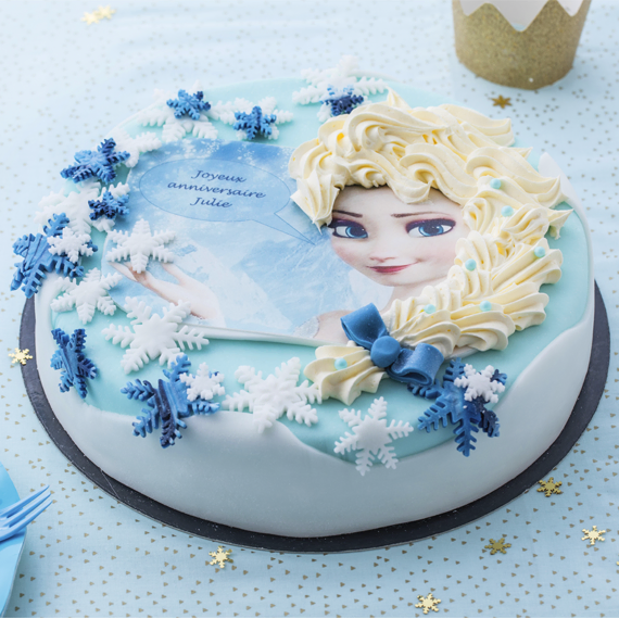 Recette gâteau d'anniversaire Reine des Neiges - Happy Blog