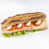 Sandwich alsacien niçois jambon fromage