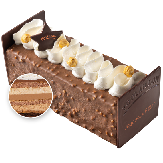 Bûche Choco Rocher pour les fêtes de fin d'année