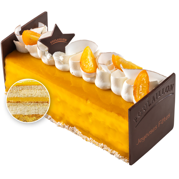 Bûche de Noël au parfum passionnément coco